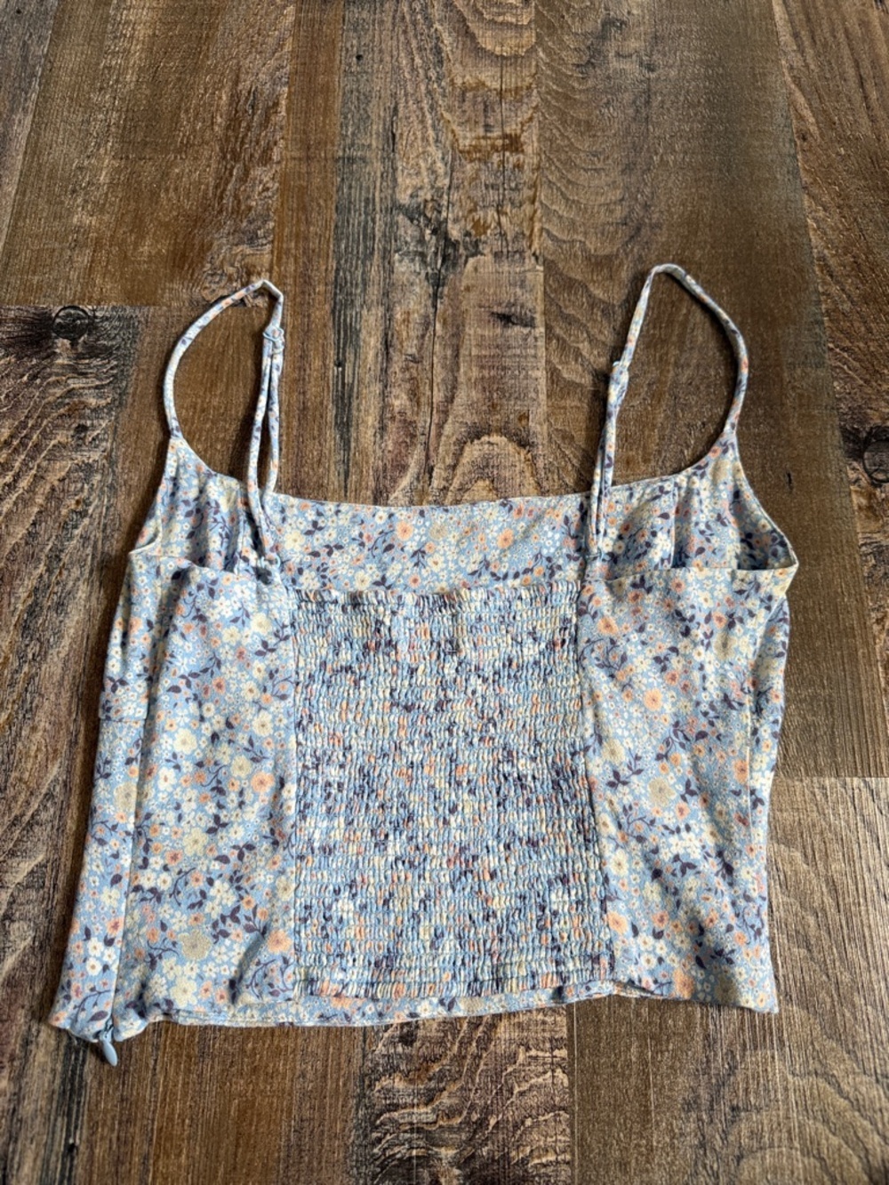 Wilfred | Basel Bustier Blue Floral Crop Top - Picture 7 of 9